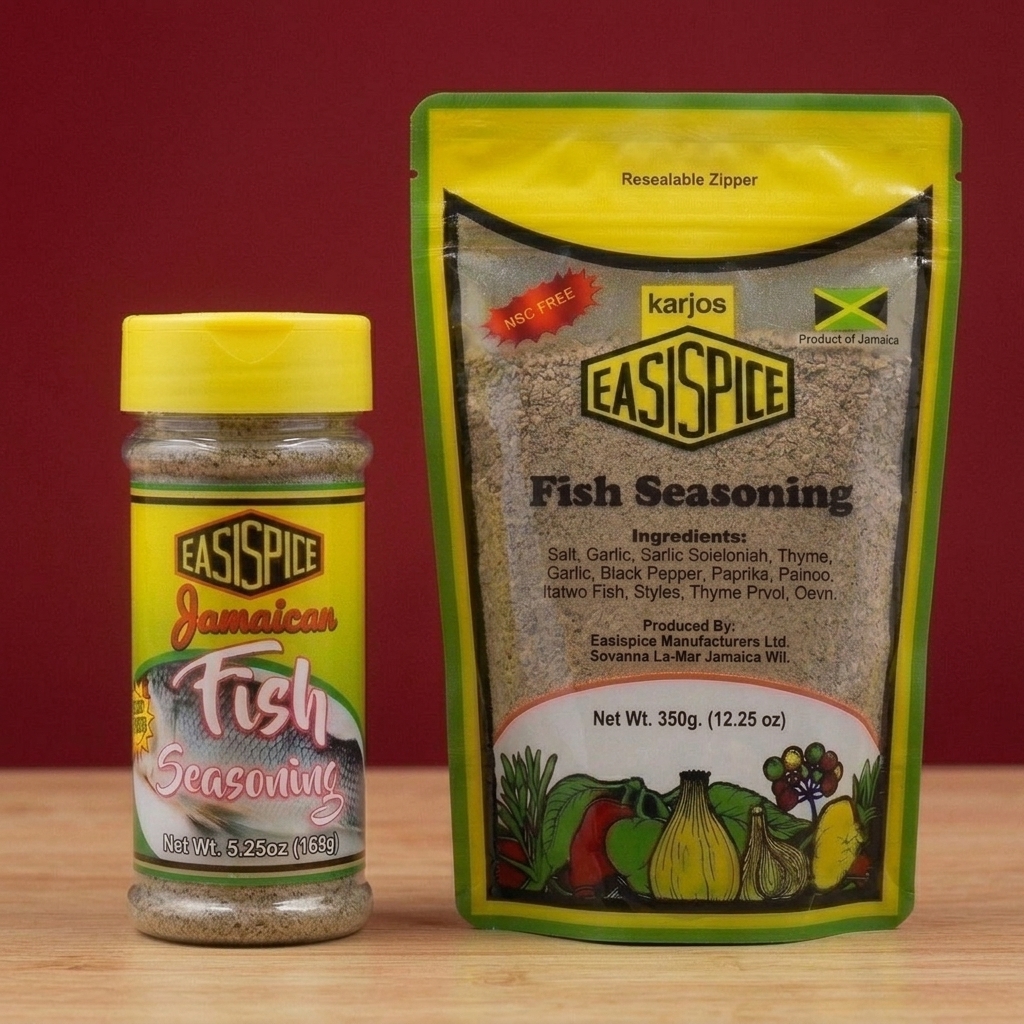 Fish Seasoning — illustrated packaging