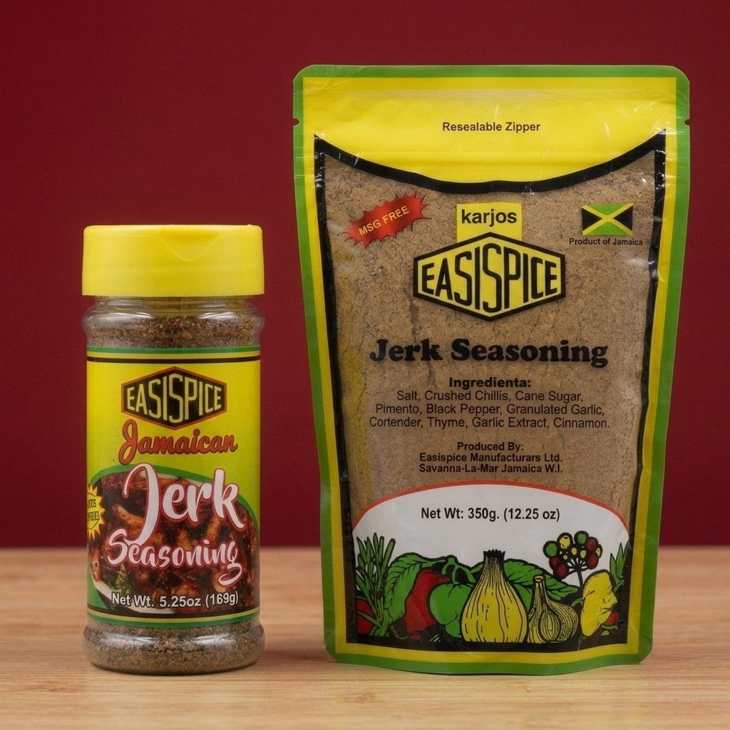 Jerk Seasoning — illustrated packaging